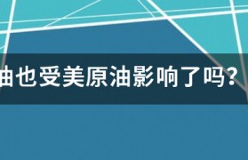 棕榈油也受美原油影响了吗？能不能涨上来呢？
