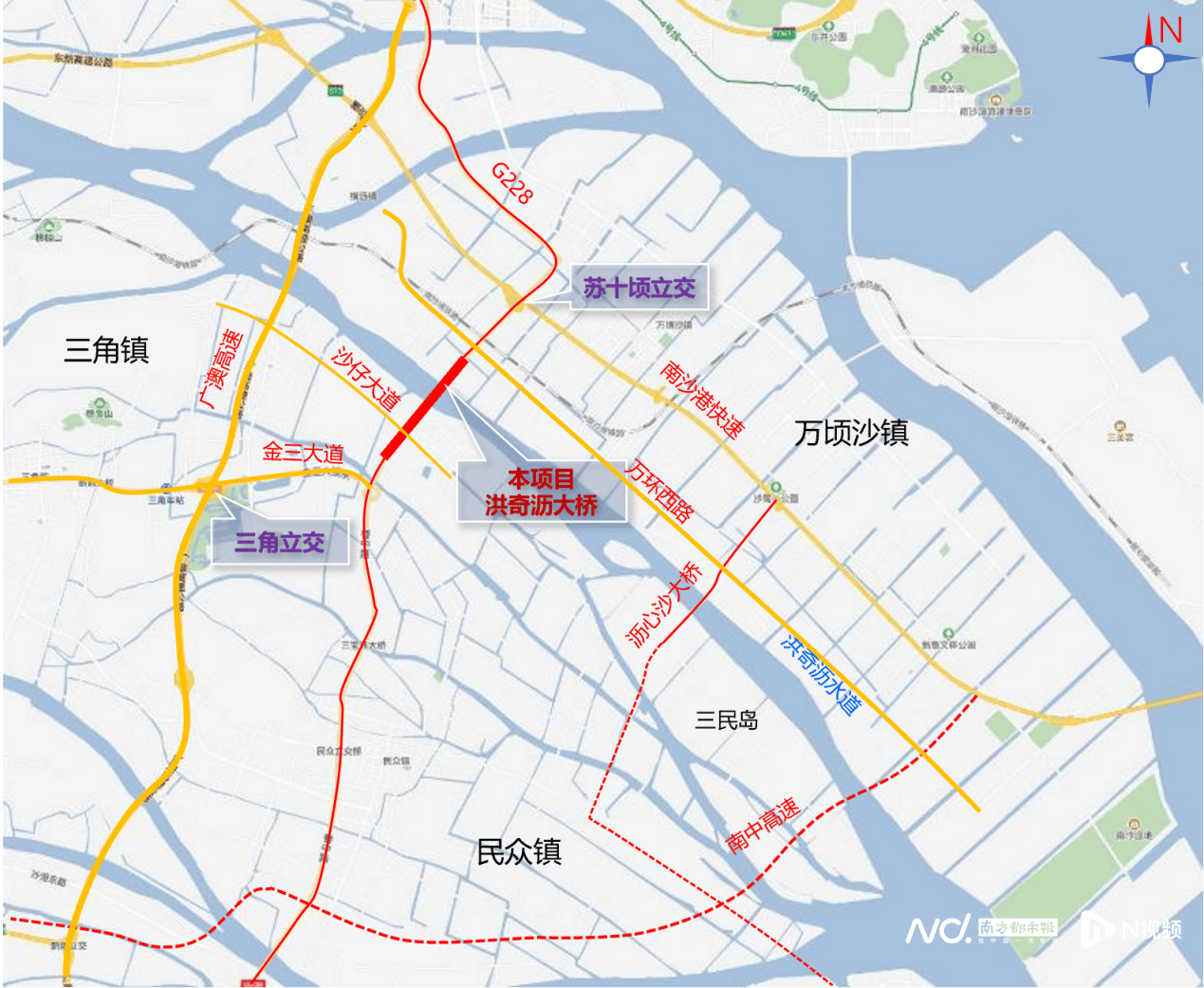 总投资约13.6亿,中山至广州免费过江通道改扩建再提速
